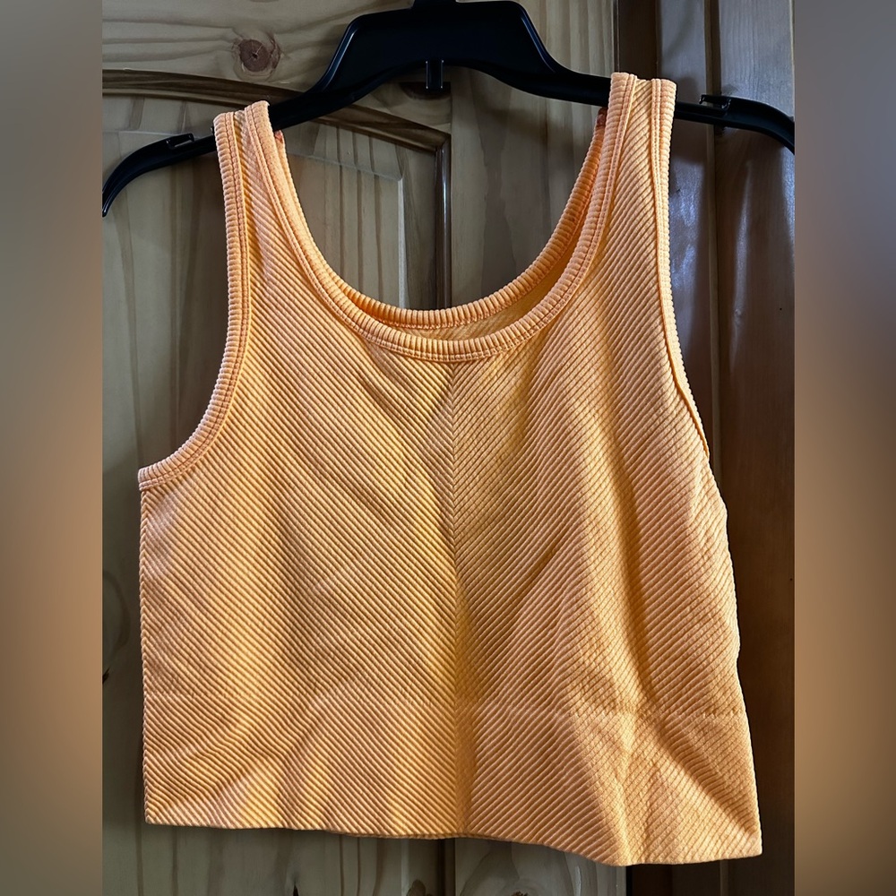 Target Orange Ribbed Bra - Picture 2 of 2